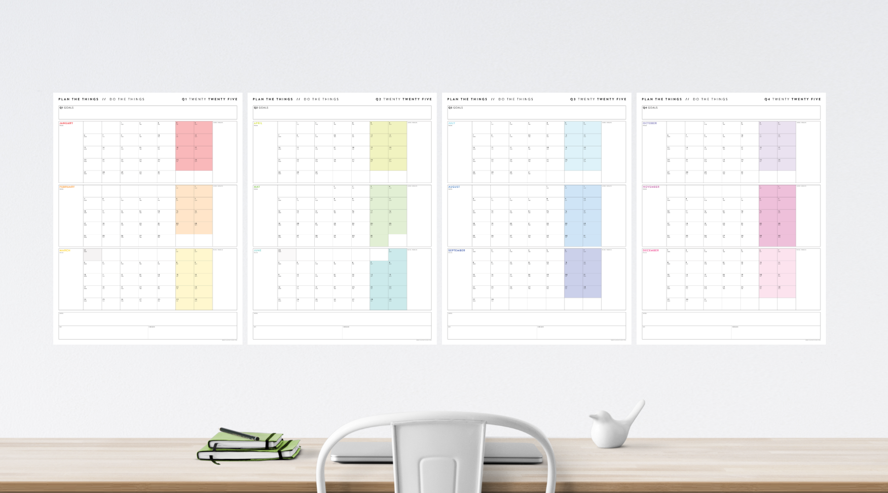 2025 QUARTERLY WALL CALENDARS