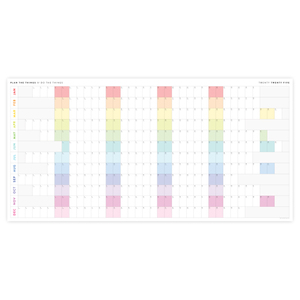 PRINTABLE 6' x 3' MASSIVE 2025 WALL CALENDAR WITH ALIGNED WEEKENDS - INSTANT DOWNLOAD