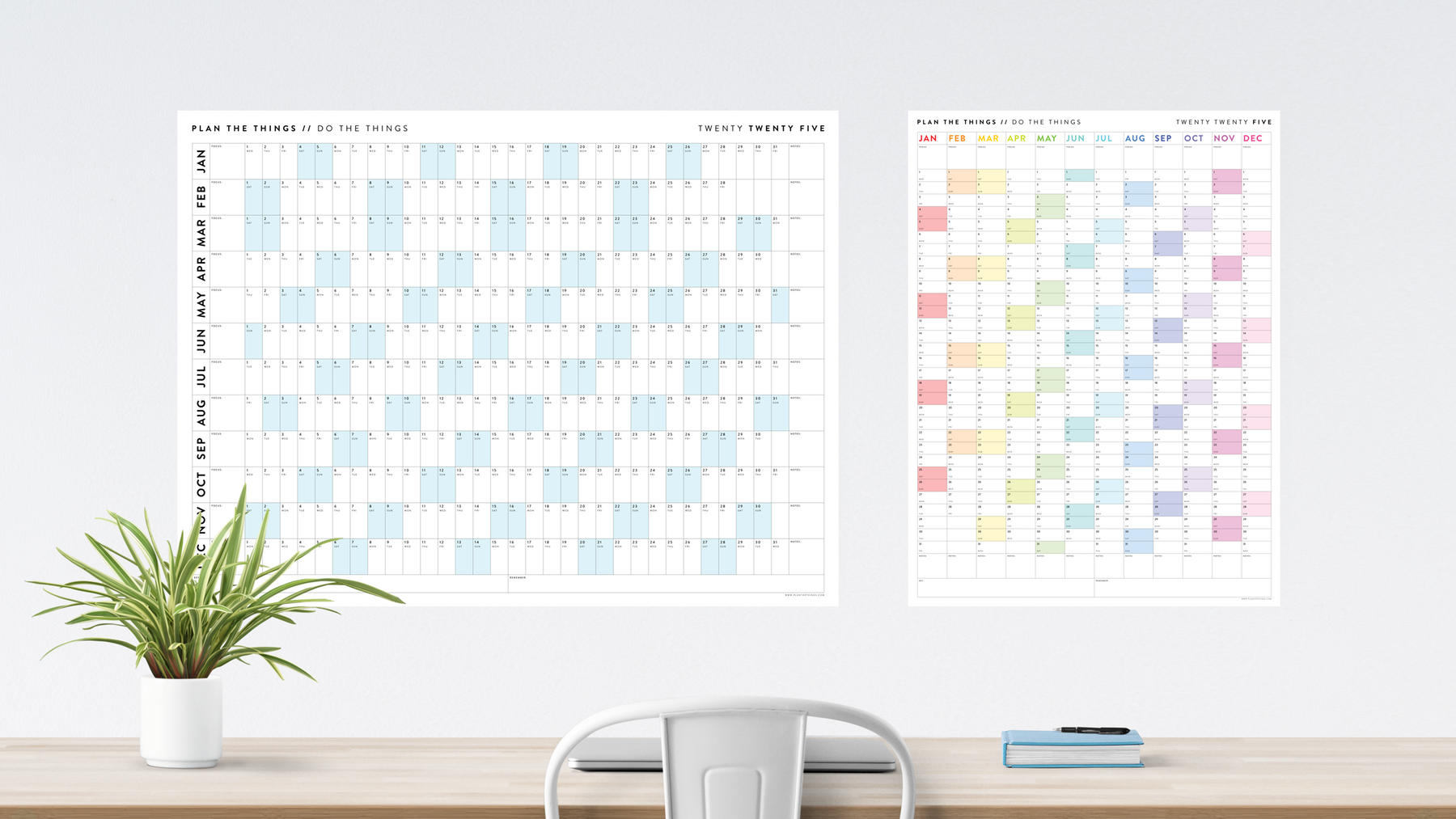 2025 GIANT WALL CALENDARS Plan The Things