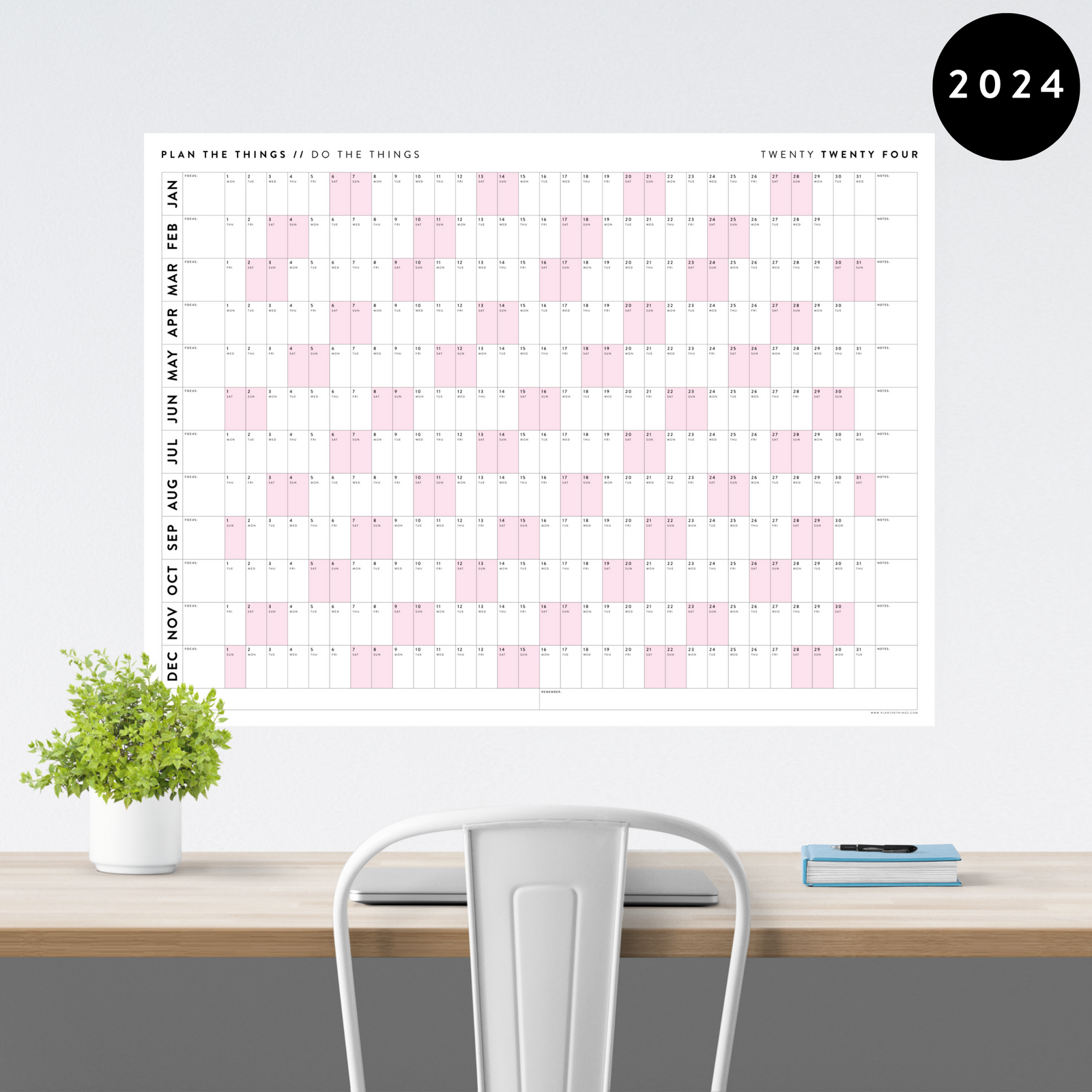  2024-2025 Wall Calendar Apr 2024 - Jul 2025, 3